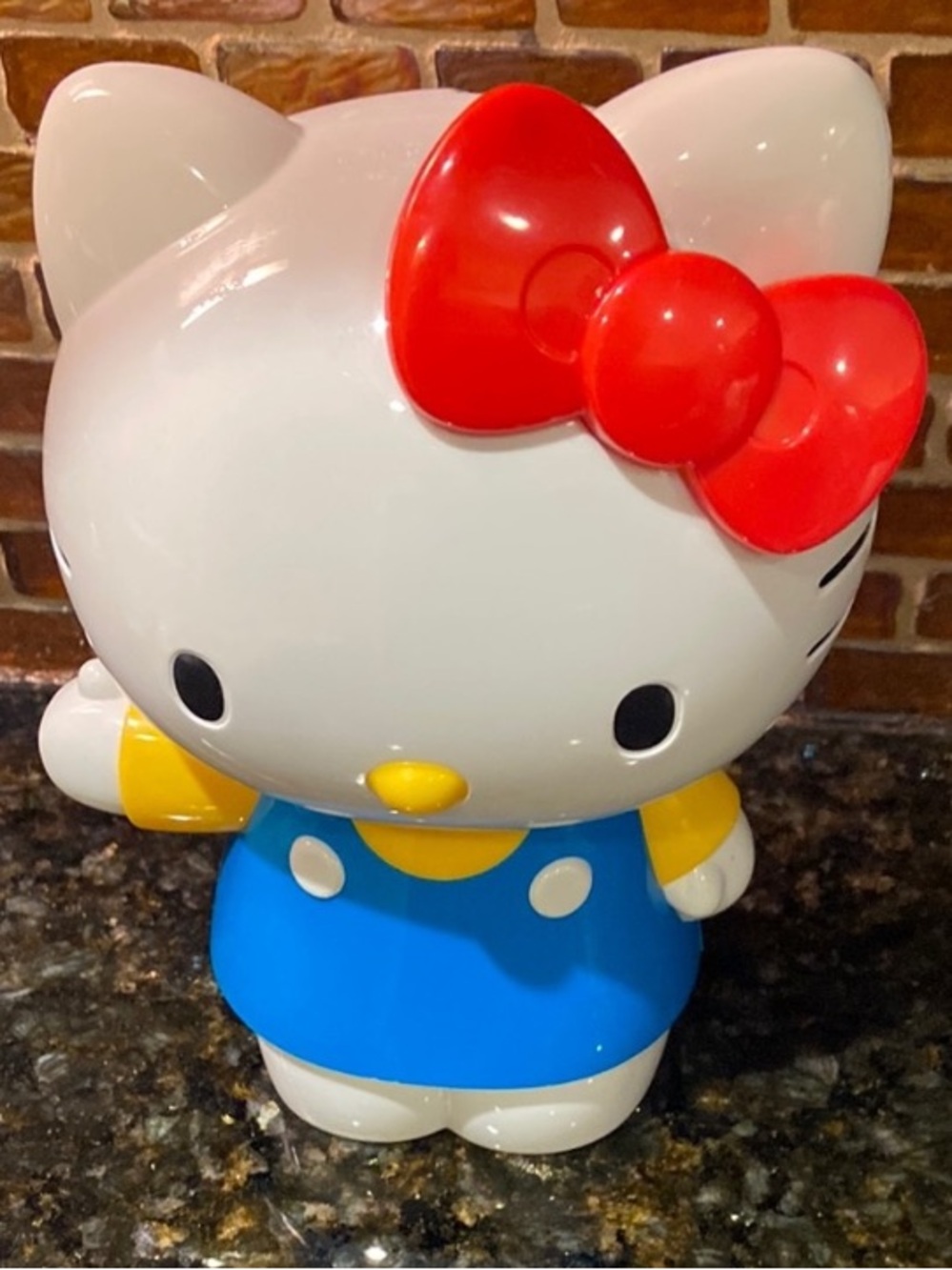 Hello Kitty Red Bow Blue Dress Collectible Figure